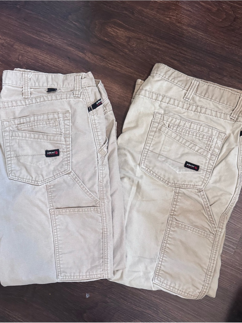 Bundle of 2 Size 40x32 Ariat Men’s FR Beige Workhorse Pants - Dual Utility Jeans